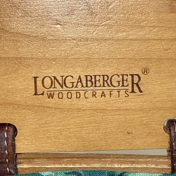 Longaberger Women’s Natural Wicker Basket & Adjustable Leather Strap Purse - Picture 6 of 11
